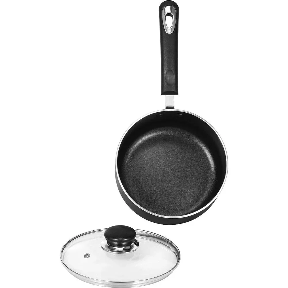 2 Quart Nonstick Saucepan with Glass Lid
